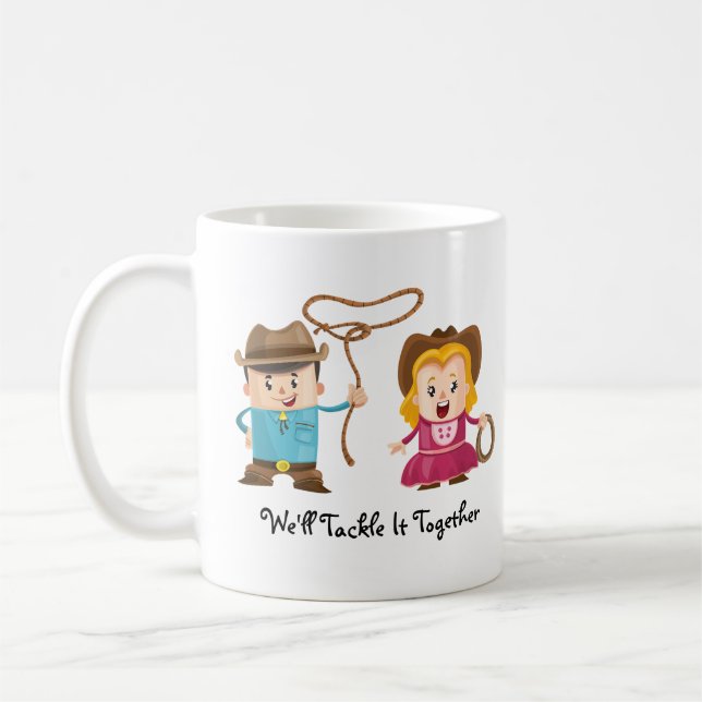 Taza De Café Enfrentaremos juntos a Mug (Izquierda)