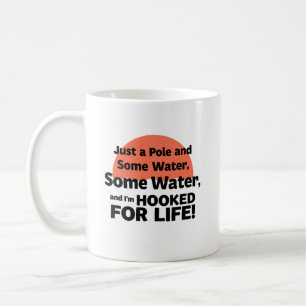 Taza De Café Enganchado para toda la vida a la pesca