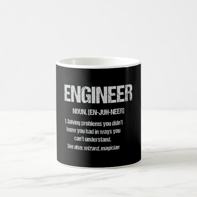 Taza De Café ENGINEER NOUN Funny Engineering Quotes Graduation (Centro)