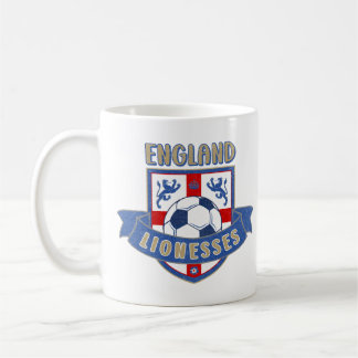 Taza De Café England Lionesses Soccer Crest (#02) Mug
