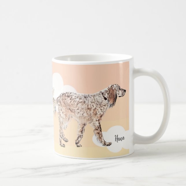 Taza De Café English Setter Coffee Mug (Derecha)