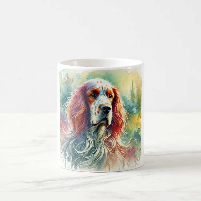 Taza De Café English Setter Dog 121024AREF106 - Watercolor (Centro)