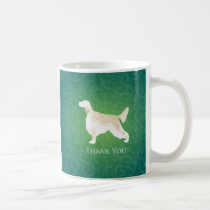 Taza De Café English Setter Gracias Silhouette