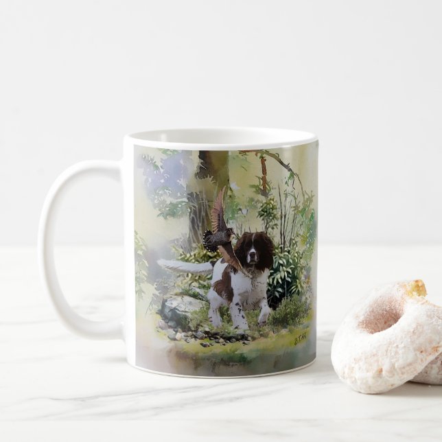 Taza De Café English Springer Spaniel (Con donut)
