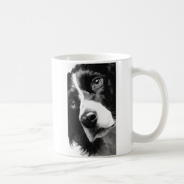 Taza De Café English springer spaniel portrait  (Derecha)