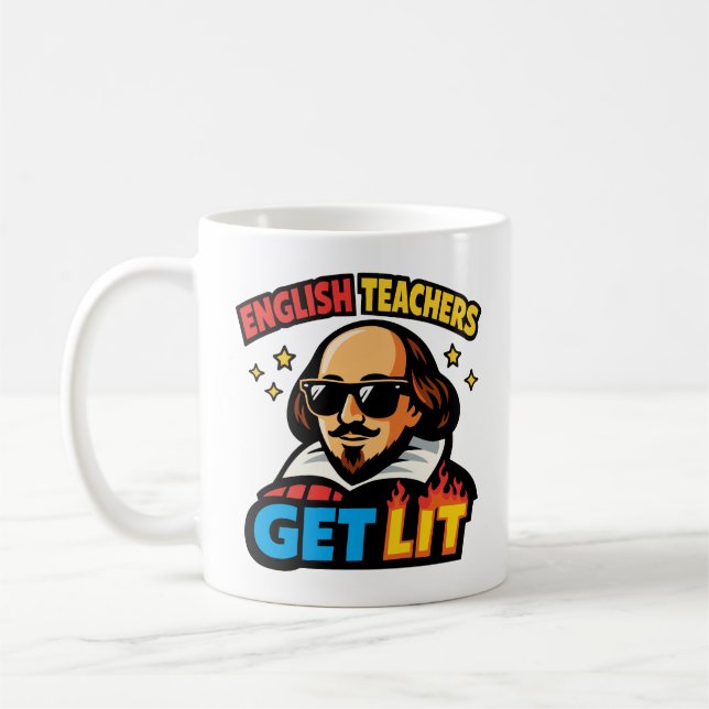 Taza De Café English Teachers Get Lit  (Izquierda)