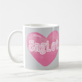 Taza De Café Englot Thai GL Heart Love, Engfa y Charlotte