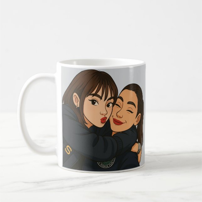 Taza De Café Englot Thai GL Petrichor Series Cartoon Art (Izquierda)