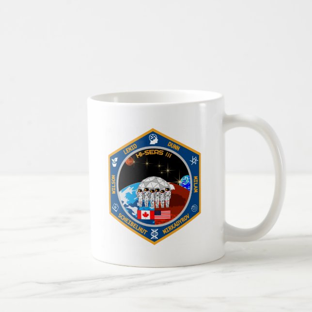 Taza De Café Engranaje de la misión III de HI-SEAS (Derecha)