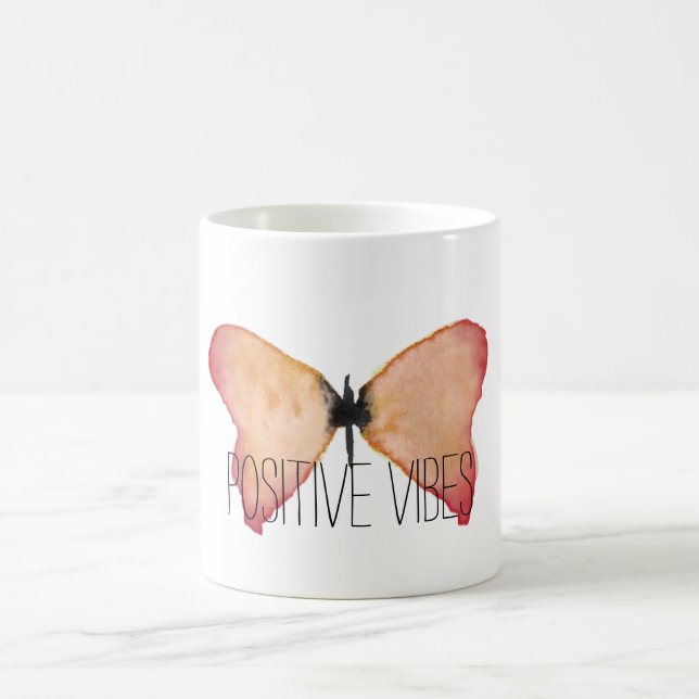 Taza De Café Engranaje de mariposa inspiradora (Centro)