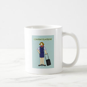 Taza De Café Enhorabuena del equipo de la cabina femenina