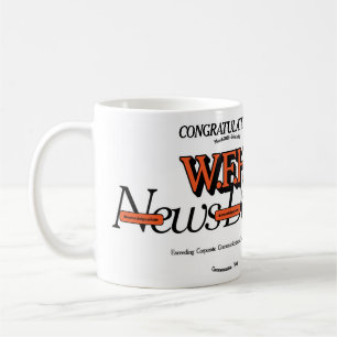 Taza De Café ¡Enhorabuena! Diseño de noticias W.F.H Commemor de