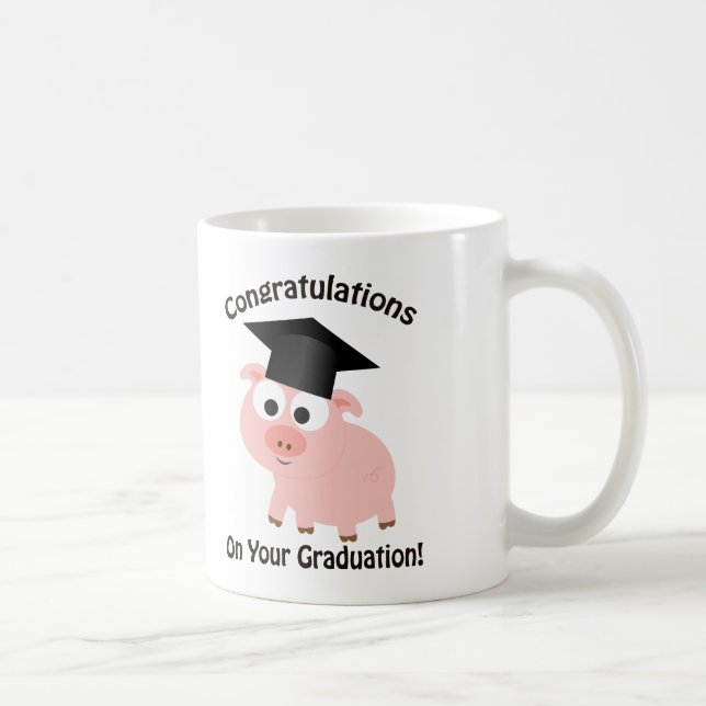 Taza De Café ¡Enhorabuena en su graduación! Cerdo (Derecha)
