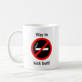 Taza De Café Enhorabuena que fuma Quit