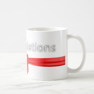Taza De Café Enhorabuena que saluda