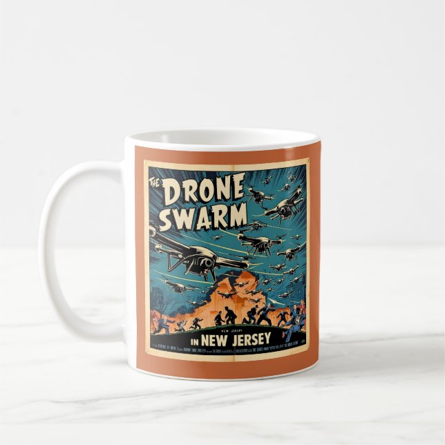 Taza De Café Enjambre de drones en Nueva Jersey (Izquierda)