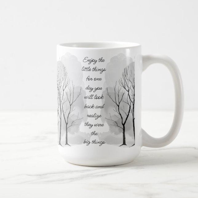 Taza De Café Enjoy Little Things Inspirational Life Quote (Derecha)