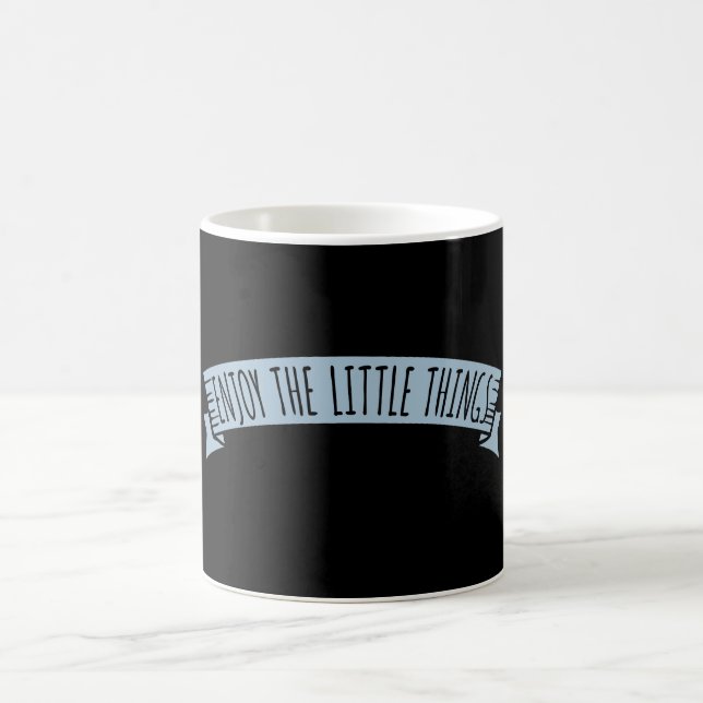 Taza De Café Enjoy The Little Things Gratitude Positivity Quote (Centro)