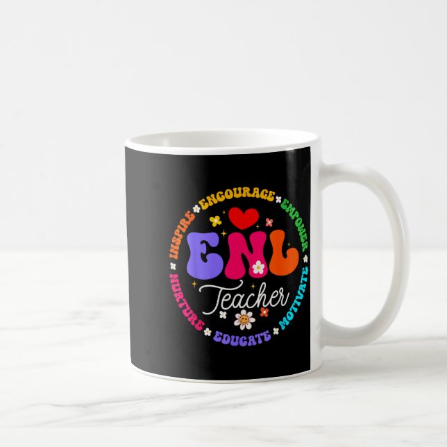 Taza De Café Enl Teacher Squad English New Language Squad Crew  (Derecha)