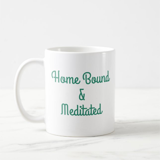 Taza De Café Enlazado a casa y meditado (Izquierda)