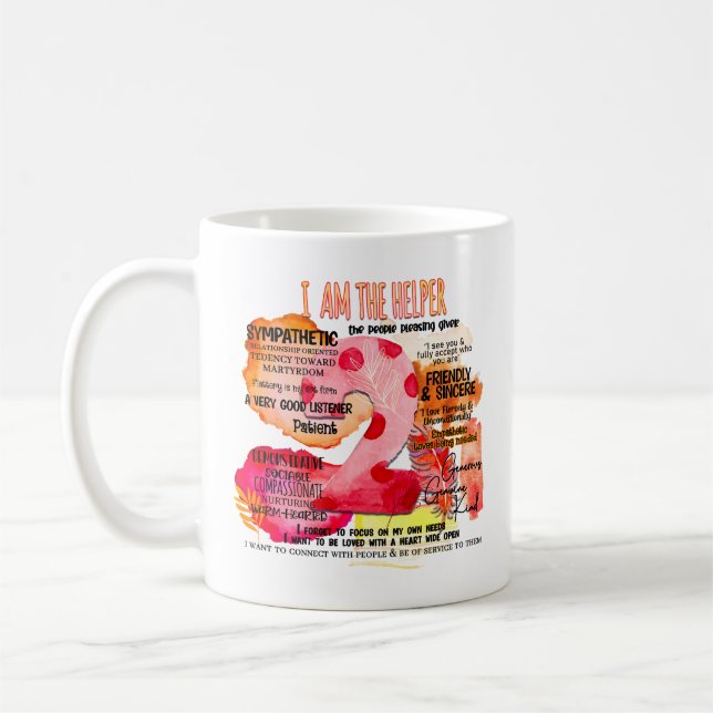 Taza De Café Enneagram Tipo 2 - Soy El Ayudante (Izquierda)