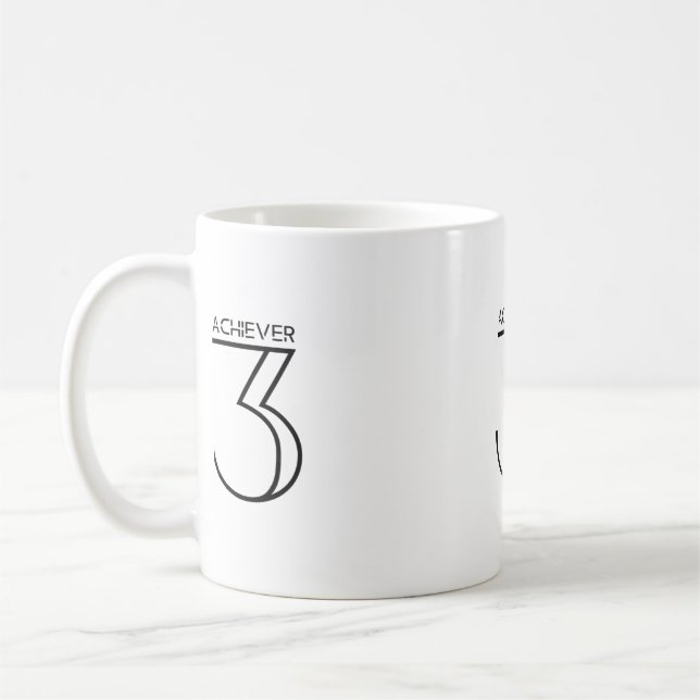 Taza De Café Enneagram Tipo 3 - La Mug de Achiever (Izquierda)