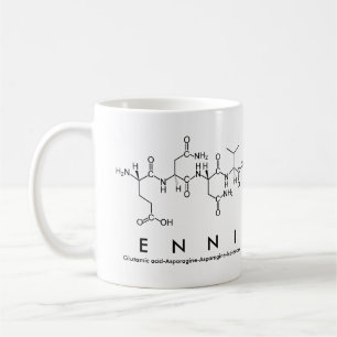 Taza De Café Enni peptide nombre mug