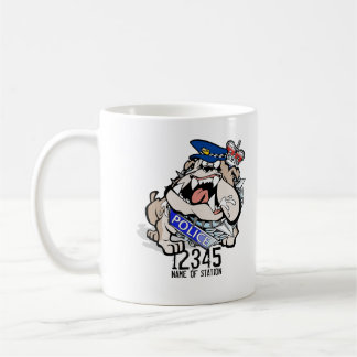 Taza de café enojada del perro de la policía de WA