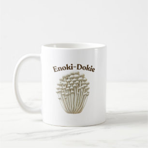 Taza De Café Enoki-Dokie Mushroom Mug