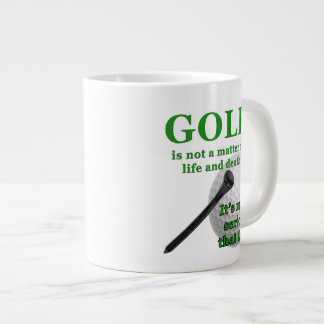 Taza de café enorme del golf