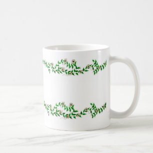 Taza De Café Enredaderas y flores diminutas