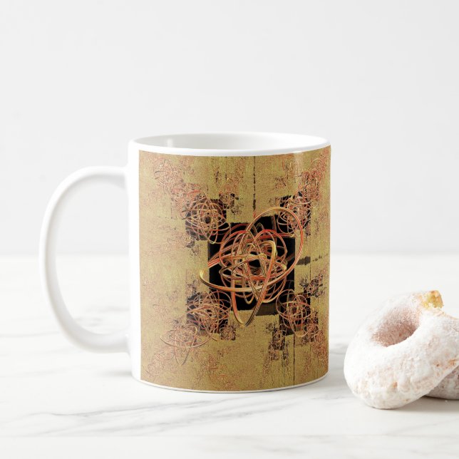 Taza De Café Enredo dorada (Con donut)