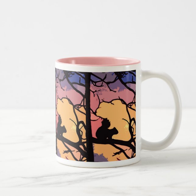 Taza de café enrrollada de la ardilla (Derecha)