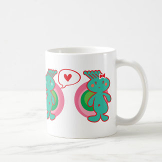 Taza De Café Enrrollado divertido dulce de la diversión linda