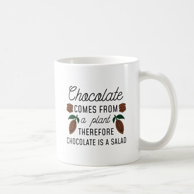 Taza De Café Ensalada de chocolate (Derecha)