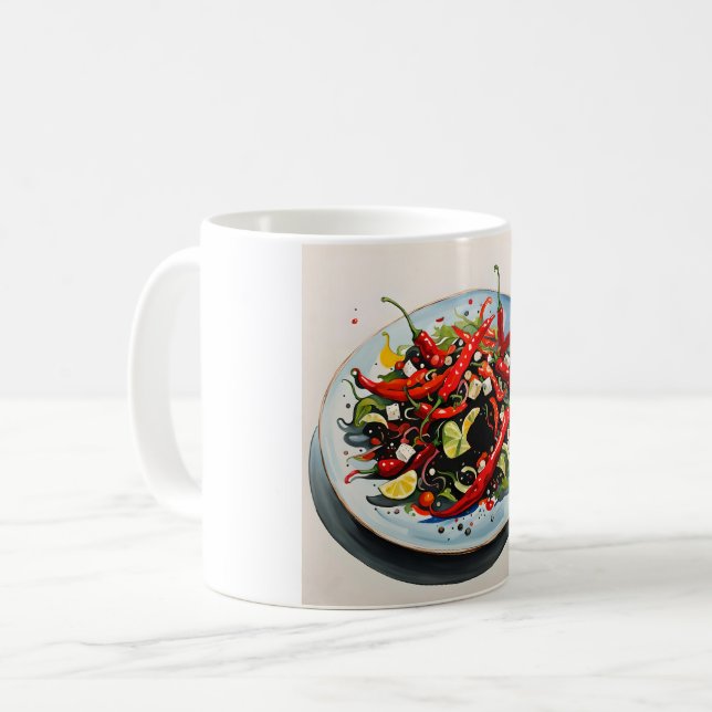 Taza De Café Ensalada de pimientos calientes (Anverso izquierdo)
