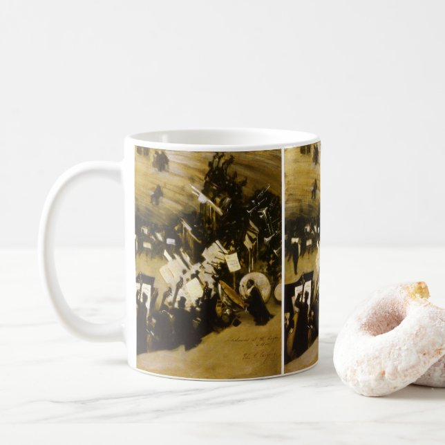 Taza De Café Ensayo de la Orquesta de Pasdeloup por Sargent (Con donut)