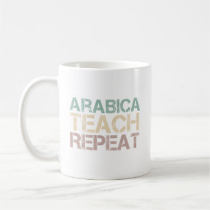 Taza De Café Enseña Café Arábica Repite Frase divertida para pr