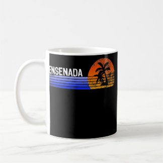Taza De Café Ensenada Souvenir México Viaje Retro Sunset Summer
