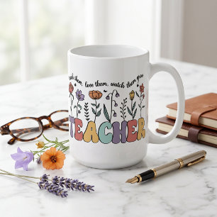 Taza De Café Enséñales Quiérelos Agradecimiento a los maestros