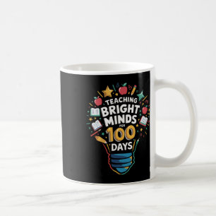 Taza De Café Enseñando Mentes Brillantes Durante 100 Días, Kind