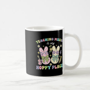 Taza De Café Enseñando Música Hoppy Place Bunny Easter Days Res