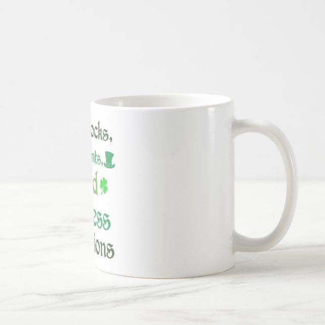 Taza De Café Enseñanza con la edición Luck St. Patrick's Day (Derecha)