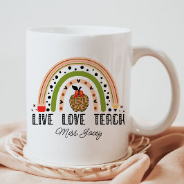 Taza De Café Enseñanza de amor inspira agradecimiento a los pro