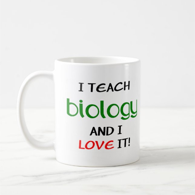 Taza De Café enseñanza de biología y amor (Izquierda)