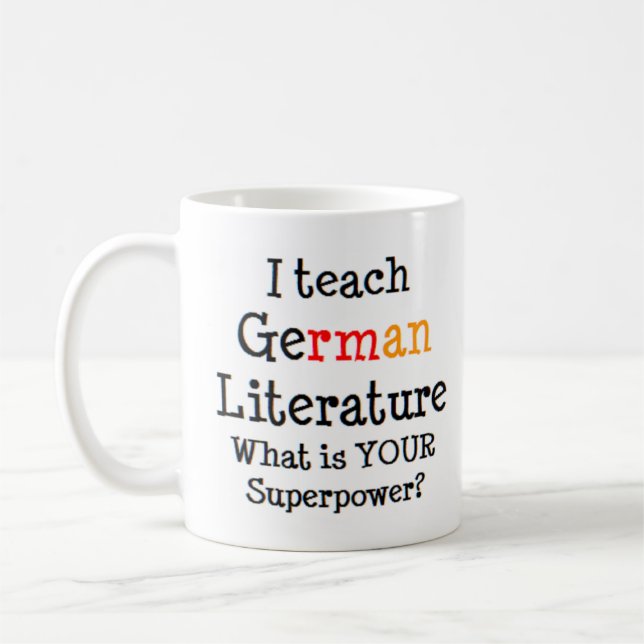 Taza De Café enseñanza de la literatura alemana (Izquierda)