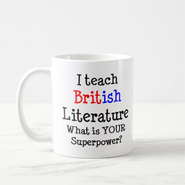 Taza De Café enseñanza de literatura británica (Izquierda)