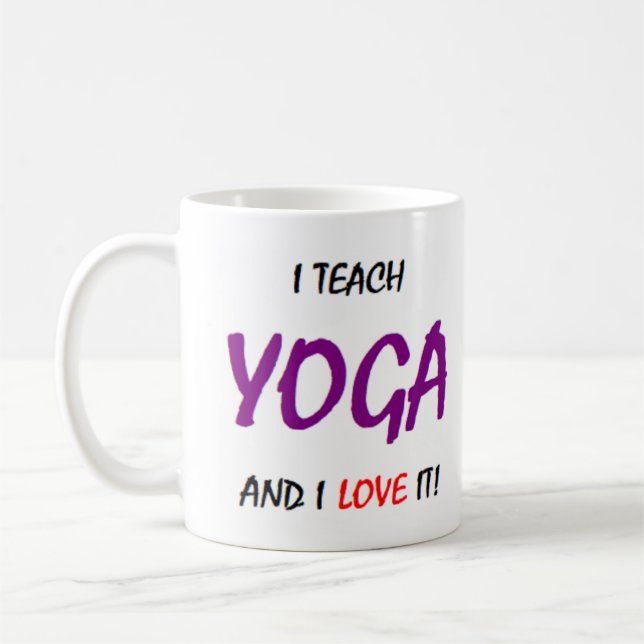 Taza De Café Enseñanza de yoga y amor (Izquierda)