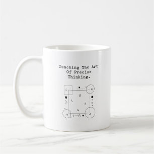 Taza De Café Enseñanza del Arte del Pensamiento Preciso Lógic