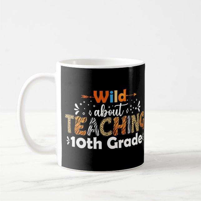 Taza De Café Enseñanza divertida de 10° grado (Izquierda)